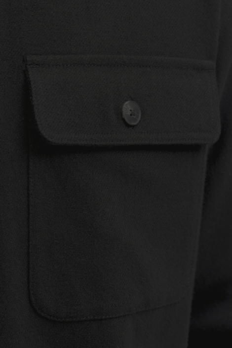 Jack & Jones zwarte heren overhemd | Close up