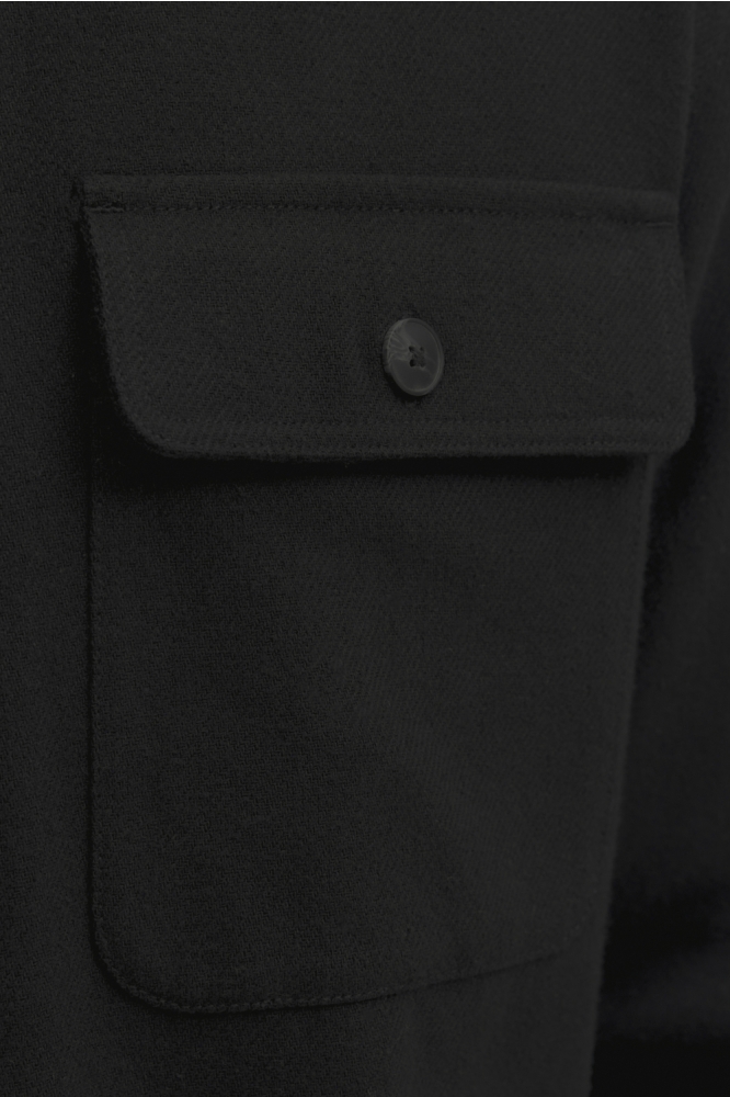 Jack & Jones zwarte heren overhemd | Close up