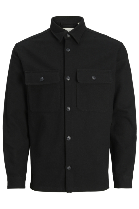 Jack & Jones zwarte heren overhemd | Vooraanzicht