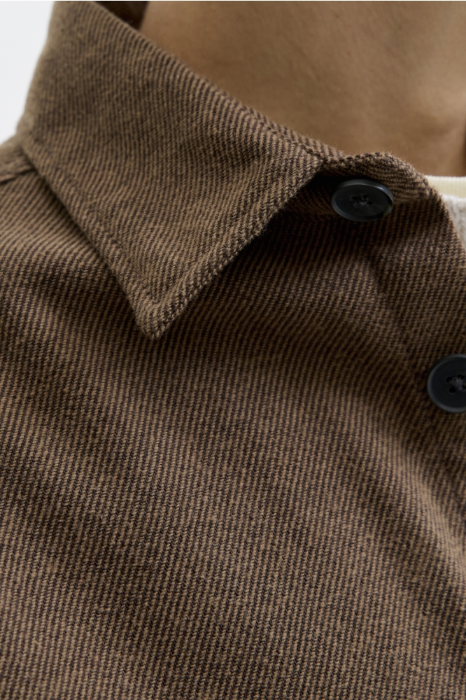 Jack & Jones bruine heren overhemd | Close up