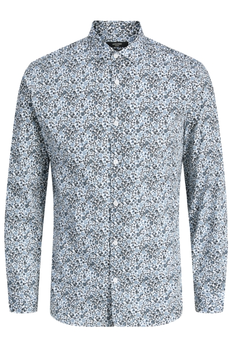 Jack & Jones blauwe heren overhemd | Vooraanzicht