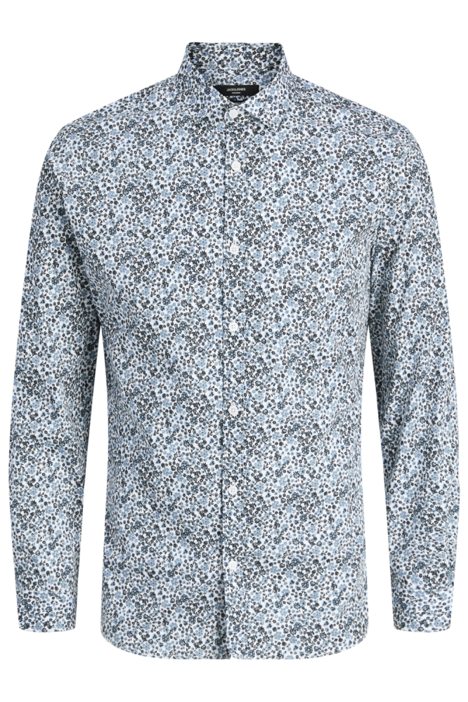 Jack & Jones blauwe heren overhemd | Vooraanzicht