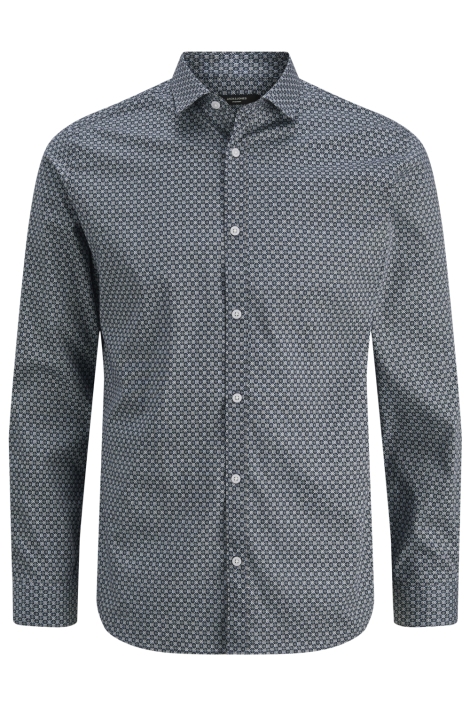 Jack & Jones blauwe heren overhemd | Vooraanzicht