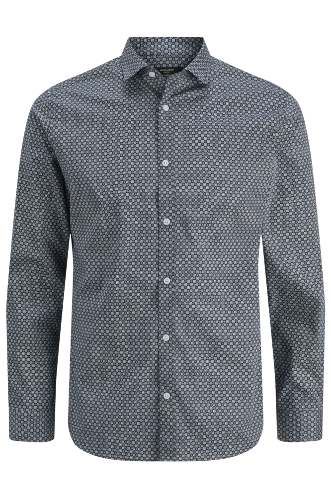 Jack & Jones blauwe heren overhemd | Vooraanzicht