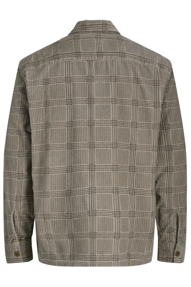 Jack & Jones beige heren overhemd | Achteraanzicht