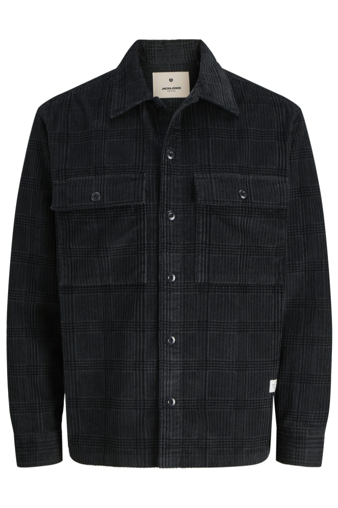 Jack & Jones grijze heren overhemd | Vooraanzicht