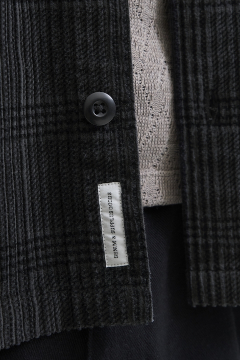 Jack & Jones grijze heren overhemd | Close up