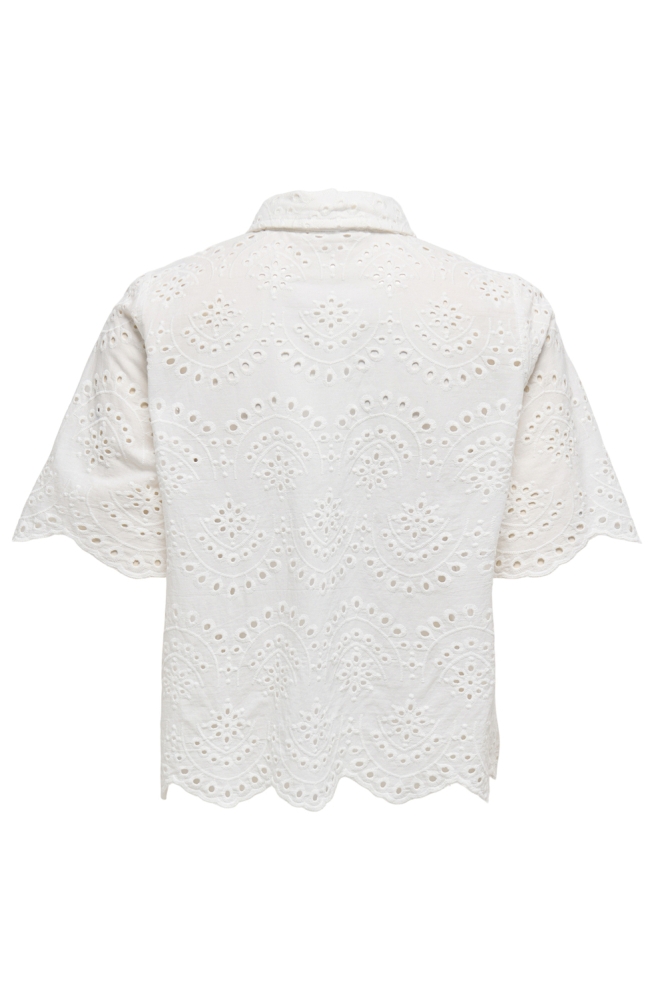 Only witte dames blouse | Achteraanzicht
