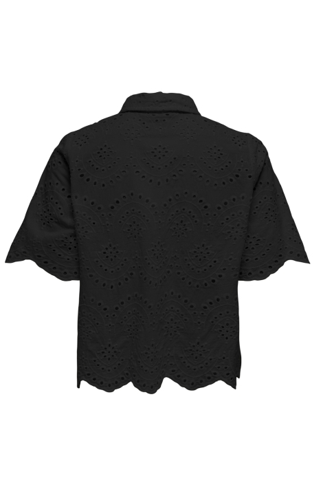 Only zwarte dames blouse | Achteraanzicht