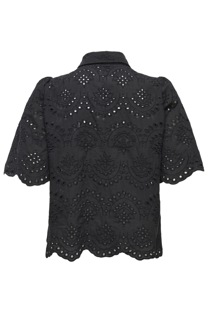 Only zwarte dames blouse | Achteraanzicht