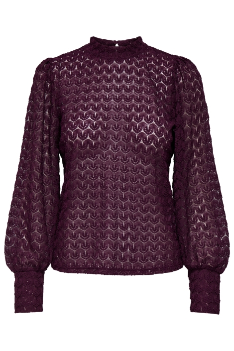 Jacqueline de Yong paarse dames top | Vooraanzicht