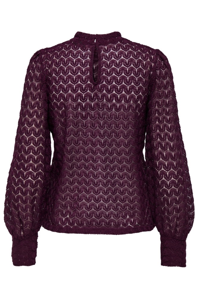 Jacqueline de Yong paarse dames top | Achteraanzicht