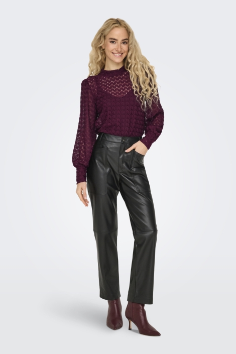 Jacqueline de Yong paarse dames top | Model