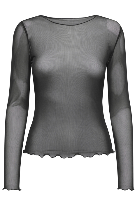 Jacqueline de Yong zwarte dames t-shirt | Vooraanzicht