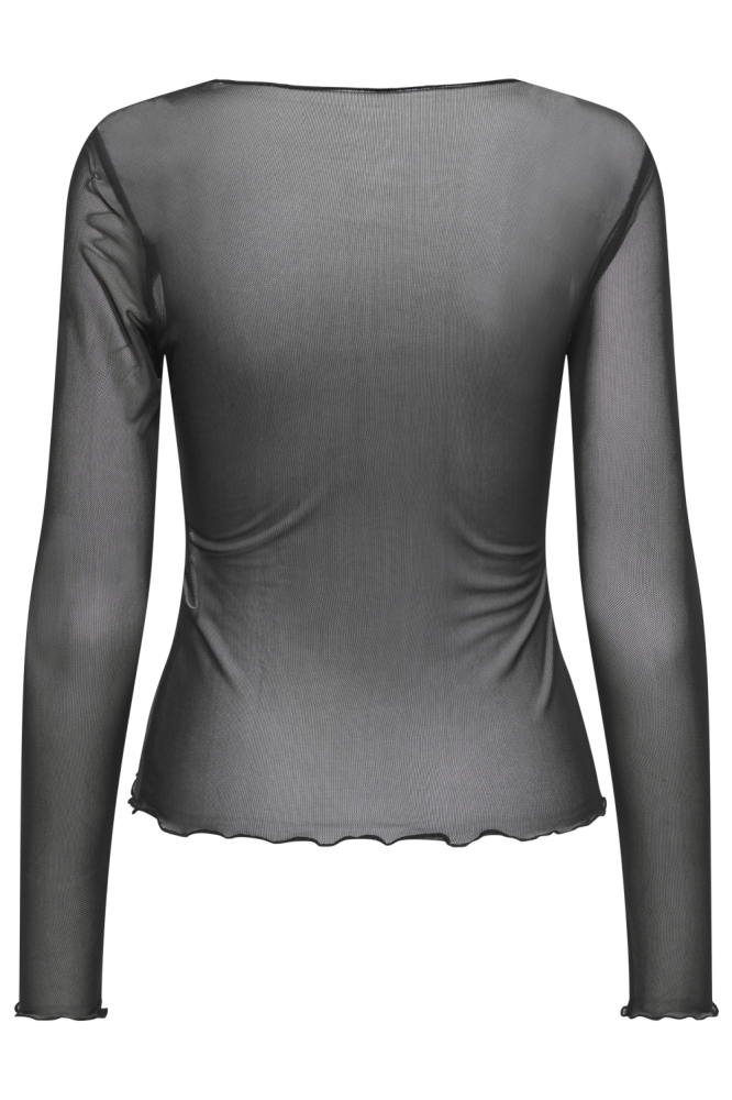 Jacqueline de Yong zwarte dames t-shirt | Achteraanzicht