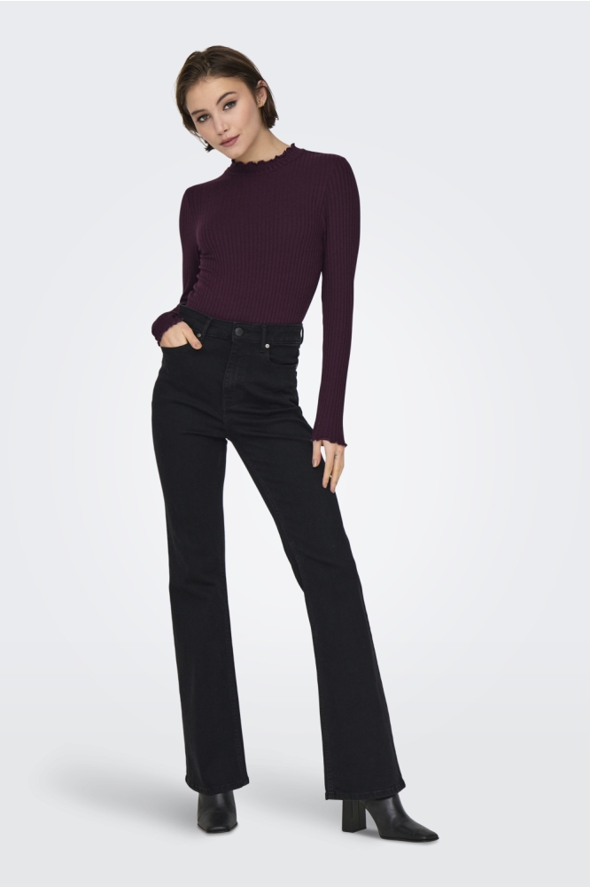 Jacqueline de Yong bordeaux dames t-shirt | Model