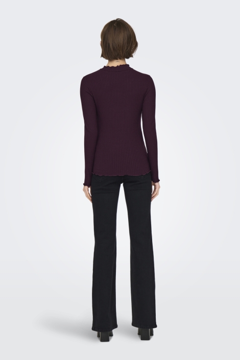 Jacqueline de Yong bordeaux dames t-shirt | Model