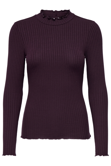 Jacqueline de Yong bordeaux dames t-shirt | Vooraanzicht