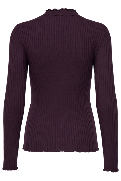 Jacqueline de Yong bordeaux dames t-shirt | Achteraanzicht