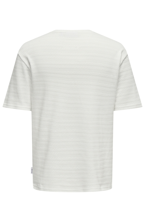 Only & Sons witte heren t-shirt | Achteraanzicht