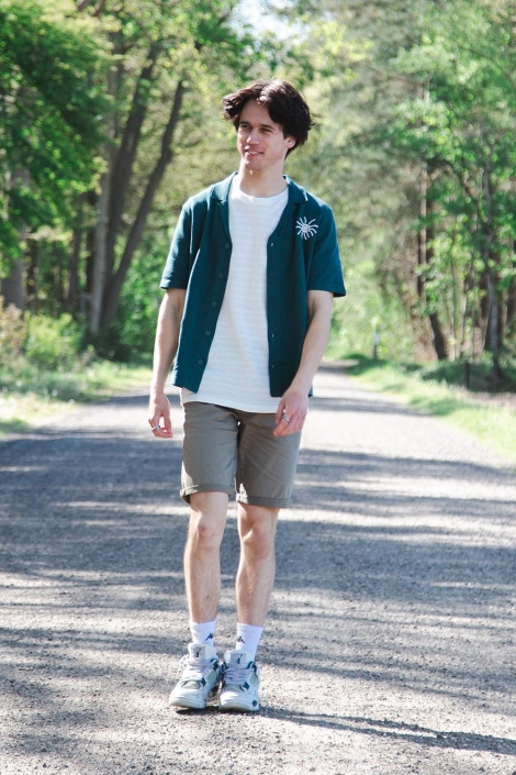 Only & Sons witte heren t-shirt | Sfeerbeeld, In situatie