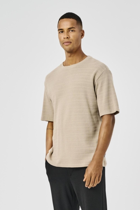 Only & Sons beige heren t-shirt | Model