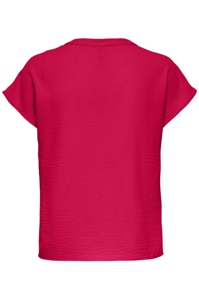 Jacqueline de Yong rode dames t-shirt | Achteraanzicht