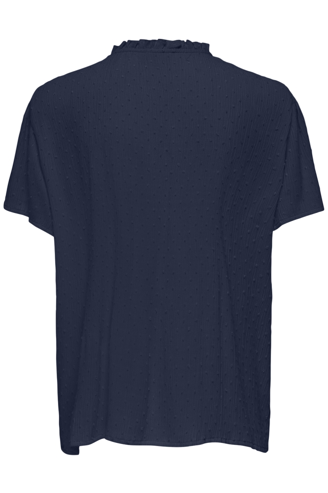 Jacqueline de Yong blauwe dames t-shirt | Achteraanzicht