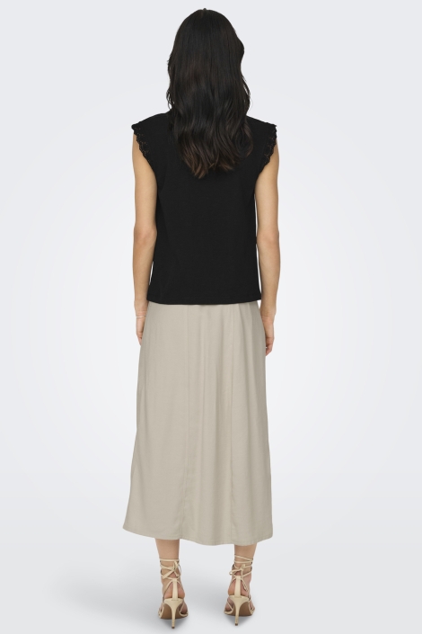 Jacqueline de Yong zwarte dames top | Model