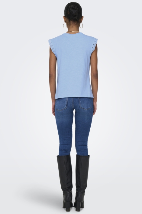 Jacqueline de Yong blauwe dames top | Model