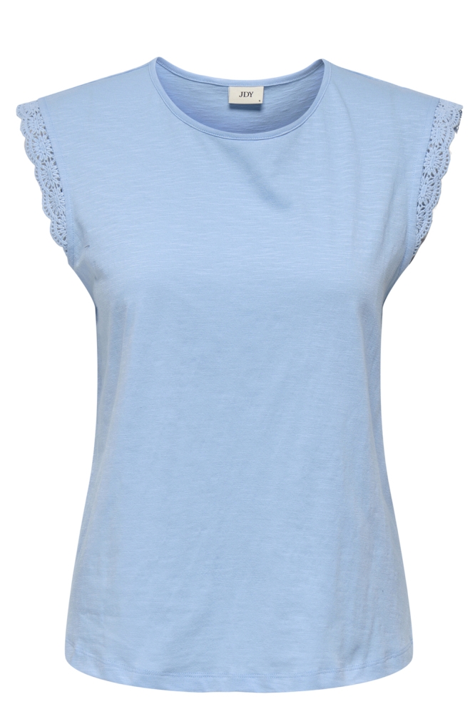 Jacqueline de Yong blauwe dames top | Vooraanzicht