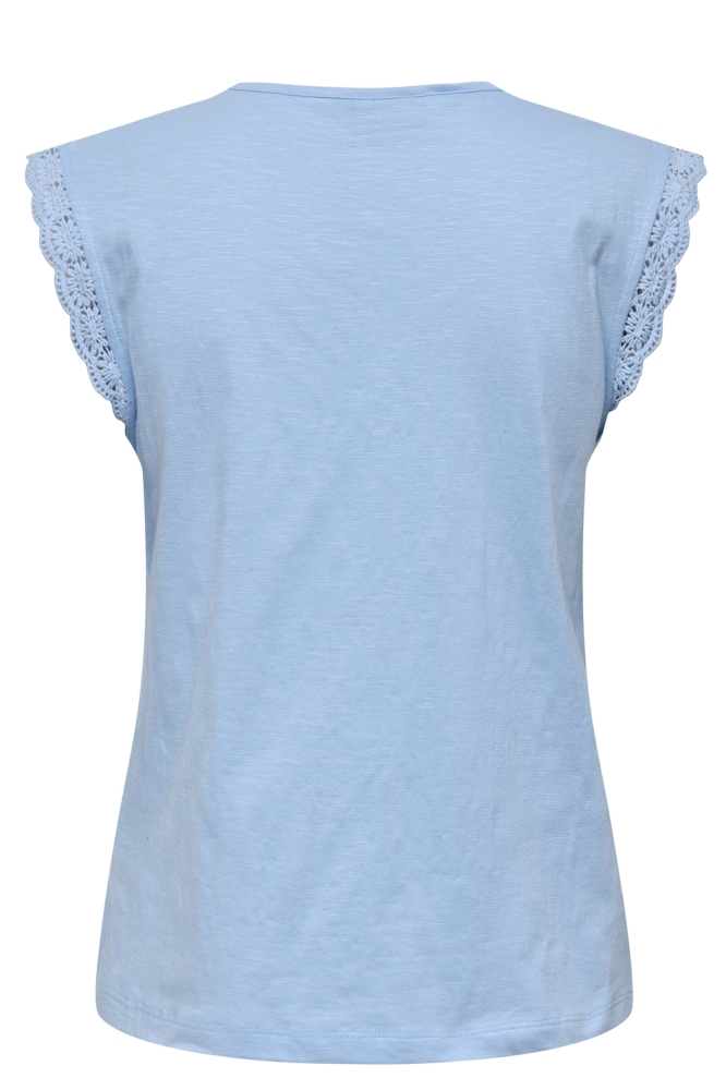 Jacqueline de Yong blauwe dames top | Achteraanzicht