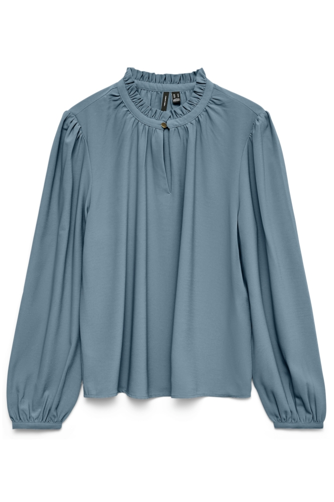 Vero Moda blauwe dames t-shirt | Vooraanzicht