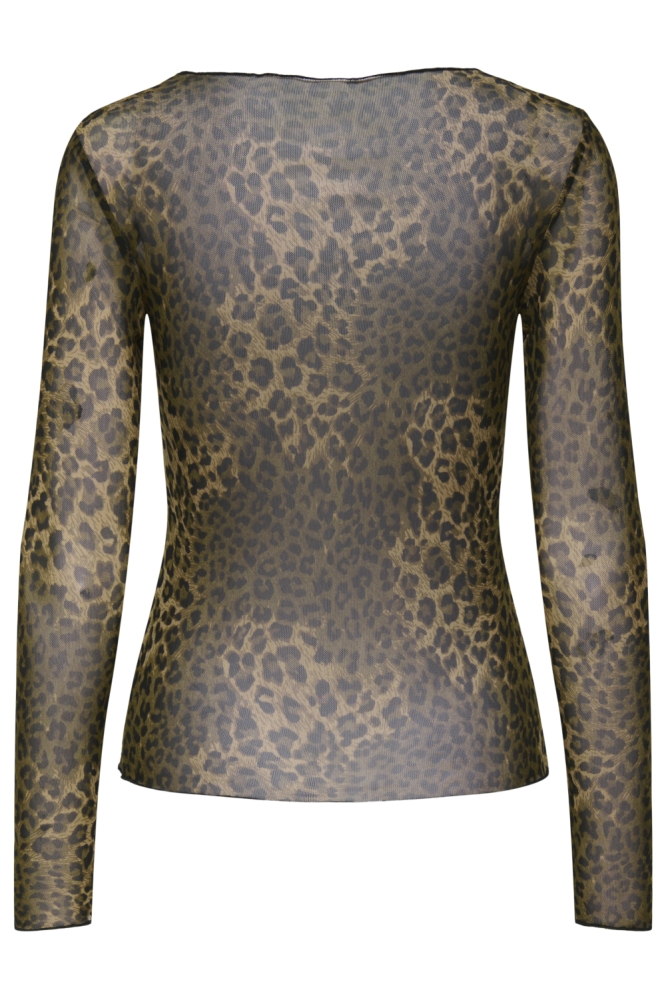 Jacqueline de Yong camel dames t-shirt | Achteraanzicht