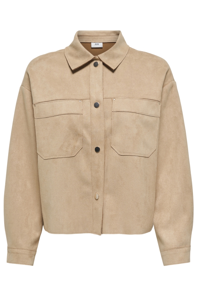 Jacqueline de Yong camel dames blouse | Vooraanzicht