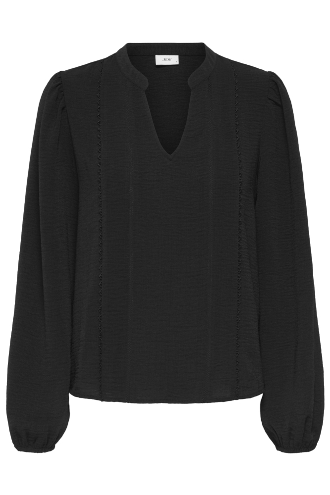 Jacqueline de Yong zwarte dames t-shirt | Vooraanzicht