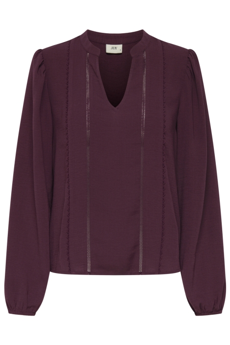 Jacqueline de Yong bordeaux dames t-shirt | Vooraanzicht