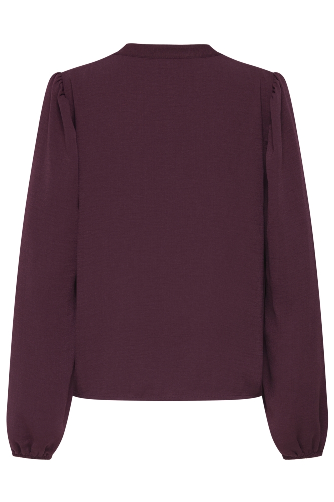 Jacqueline de Yong bordeaux dames t-shirt | Achteraanzicht