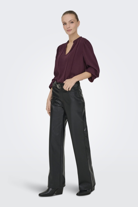 Jacqueline de Yong bordeaux dames t-shirt | Model