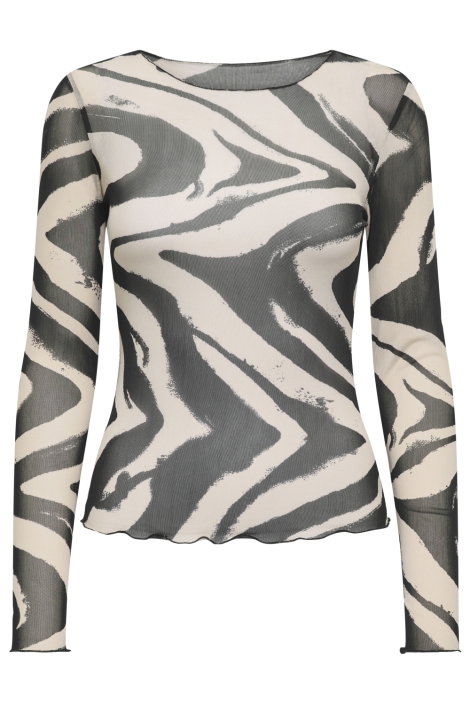 Jacqueline de Yong zwarte dames t-shirt | Vooraanzicht