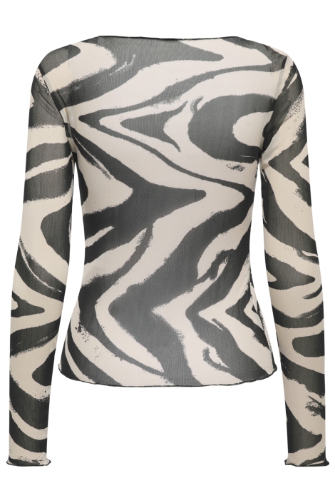 Jacqueline de Yong zwarte dames t-shirt | Achteraanzicht