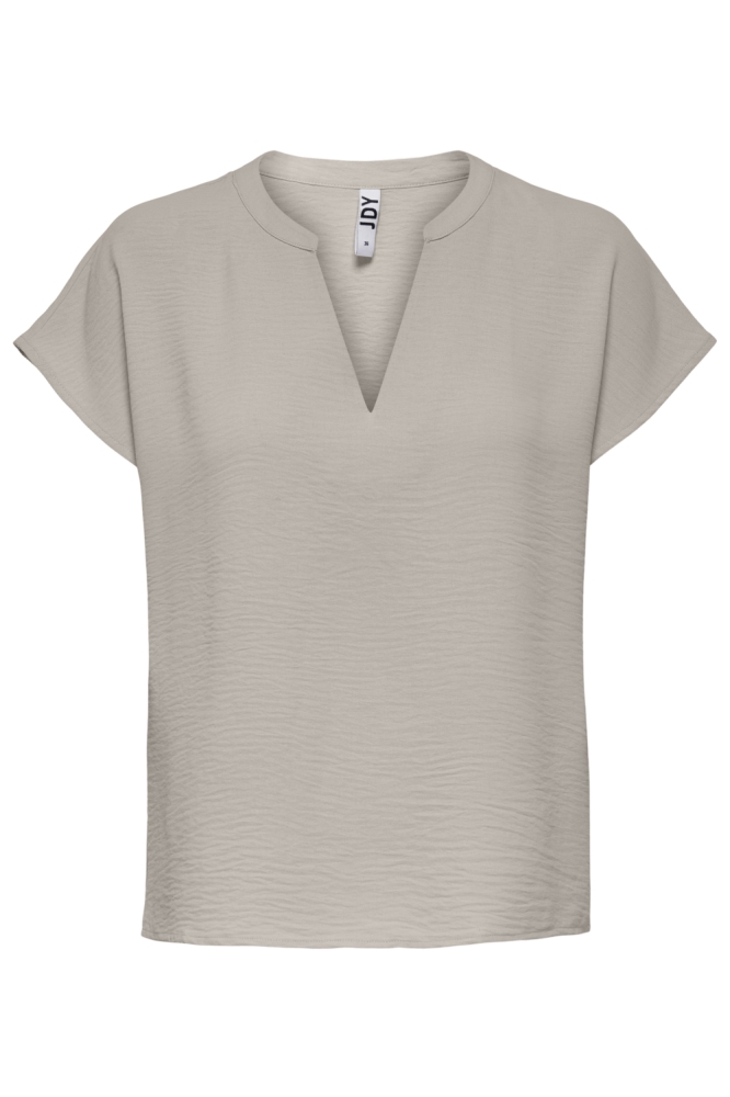 Jacqueline de Yong beige dames t-shirt | Vooraanzicht