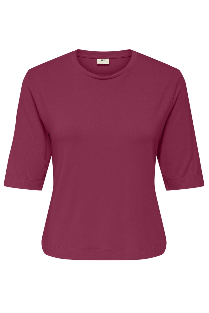 Jacqueline de Yong bordeaux dames t-shirt | Vooraanzicht