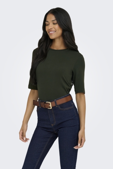 Jacqueline de Yong T-shirt JDYMILA S/S LOOSE TOP JRS 15355859 ROSIN