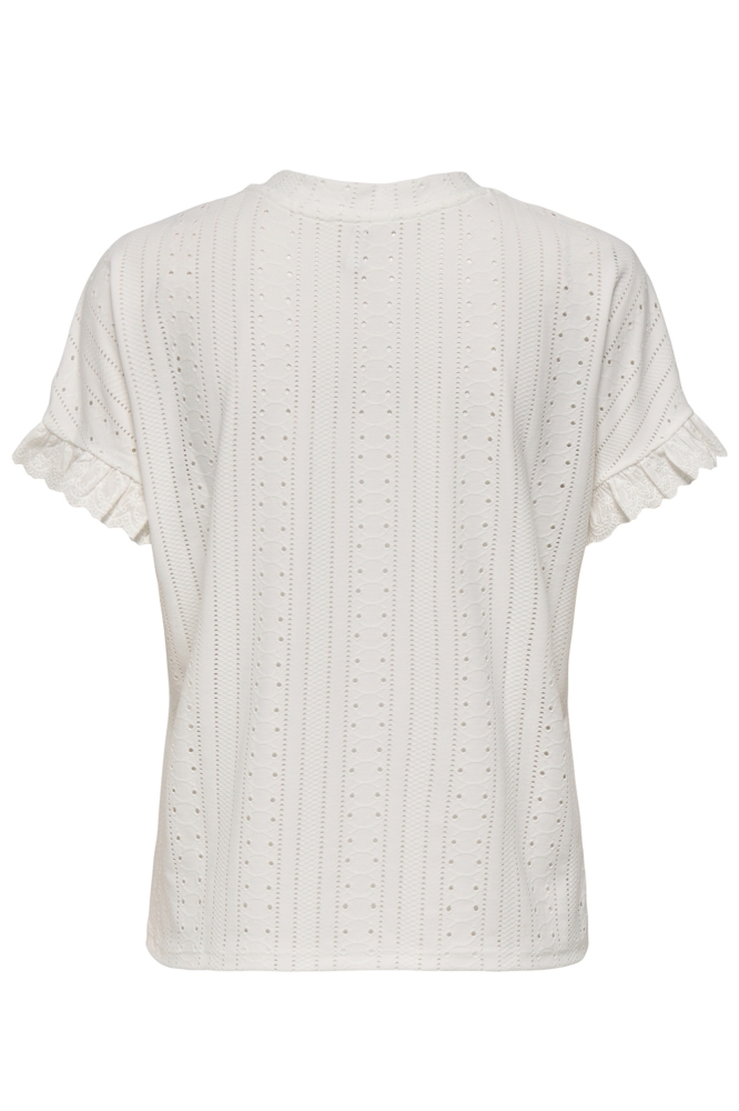 Only witte dames t-shirt | Achteraanzicht