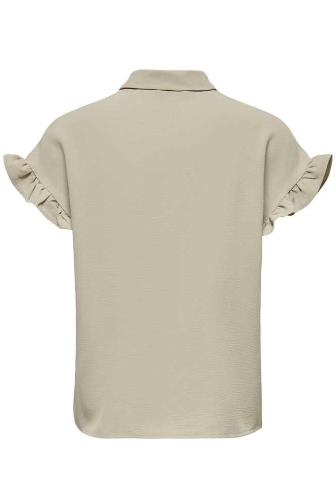 Only beige dames blouse | Achteraanzicht