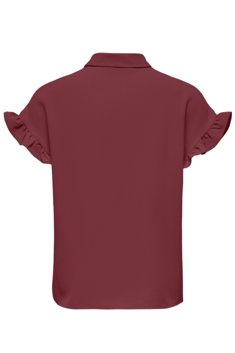 Only bordeaux dames blouse | Achteraanzicht