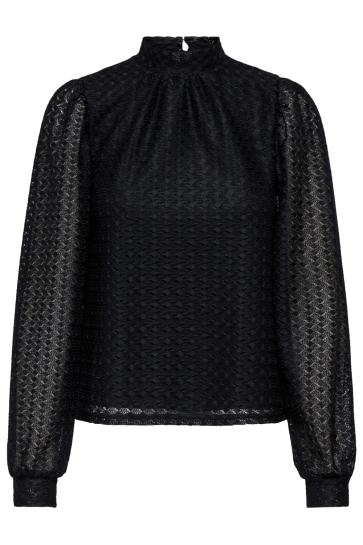 Only T-shirt ONLCOLBIE L/S TOP BOX JRS 15356169 Black