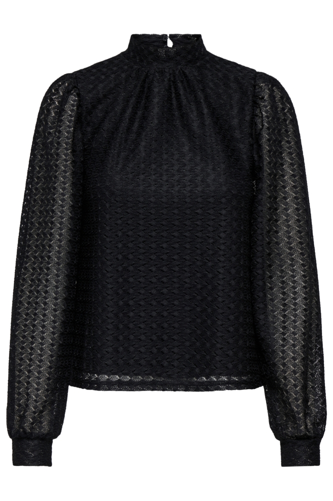 Only zwarte dames t-shirt | Vooraanzicht