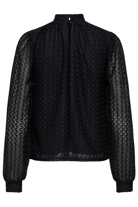 Only zwarte dames t-shirt | Achteraanzicht